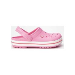 Crocs 11016 PINK LEMONADE/WHITE, chodaki. Różowe klapki damskie Crocs, bez wzorów, bez obcasa. Za 149,00 zł.