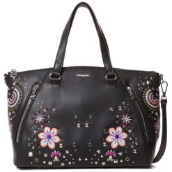 Desigual Torebka Damska Czarna Bols Apolo Piadena. Czarne torebki klasyczne damskie marki Desigual, bez wzorów, bez dodatków. Za 349,00 zł.