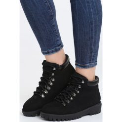 Buty zimowe damskie: Czarne Trapery Lake