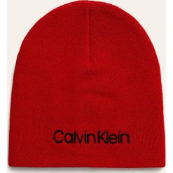 Calvin Klein Jeans - Czapka. Szare czapki damskie Calvin Klein Jeans, na zimę, bez wzorów, z wiskozy. Za 159,90 zł.