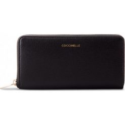 Portfele damskie: Duży Portfel Damski COCCINELLE – CW1 Metallic Saffiano E2 CW1 11 04 01 Noir 001