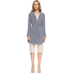 JARDENA Płaszcz wiązany. Brązowe płaszcze damskie pastelowe Stylove, z nadrukiem, z tkaniny, eleganckie. Za 279,00 zł.
