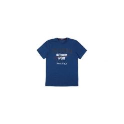 T-shirt krótki rękaw męski z printem. Niebieskie t-shirty męskie marki TXM, m. Za 12,99 zł.