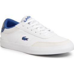 Sneakersy LACOSTE - Court-Master 120 2 Cuj 7-39CUJ0011080 Wht/Blu. Białe trampki chłopięce Lacoste, bez wzorów, ze skóry ekologicznej, na sznurówki. Za 299,00 zł.