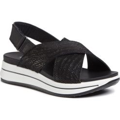 Sandały IGI&CO - 5174300 Nero. Czarne klapki damskie IGI&CO, bez wzorów, z zamszu, bez obcasa. Za 339,00 zł.