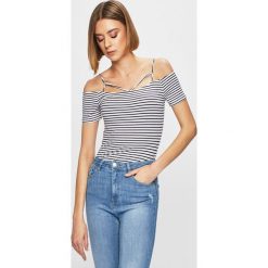 Tally Weijl - Top. Niebieskie bluzki damskie TALLY WEIJL, s, bez wzorów, z elastanu, bez kołnierzyka. W wyprzedaży za 29,90 zł.
