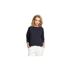 Bluzy Moe M315 Bluza z gumką z przodu. Szare bluzy damskie Moe, s, bez wzorów, bez rękawów, bez kaptura. Za 89,00 zł.