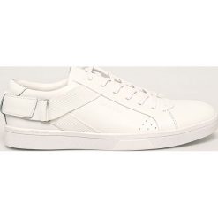 Calvin Klein - Buty skórzane. Białe sneakersy męskie Calvin Klein, ze skóry, na sznurówki. Za 559,90 zł.