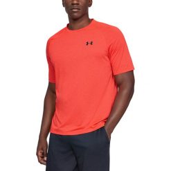 Under Armour Tech™ Koszulka Czerwony. Czerwone podkoszulki męskie Under Armour, l, bez wzorów, z poliesteru, z krótkim rękawem. Za 137,95 zł.