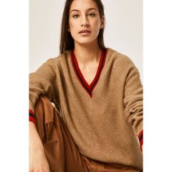 Answear - Sweter. Żółte swetry damskie ANSWEAR, s, bez wzorów, z elastanu, bez rękawów, bez kaptura. W wyprzedaży za 49,90 zł.