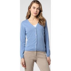 Brookshire - Kardigan damski, niebieski. Niebieskie swetry damskie brookshire, xxl, bez wzorów, z bawełny. Za 179,95 zł.