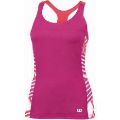 Topy sportowe damskie: Wilson Top Spring Watercolor Racerback Tank Pi/Re S