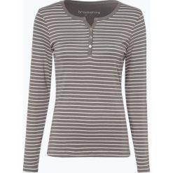 Brookshire - Damska koszulka z długim rękawem, szary. Czarne t-shirty damskie marki brookshire, m, w paski, z dżerseju. Za 99,95 zł.