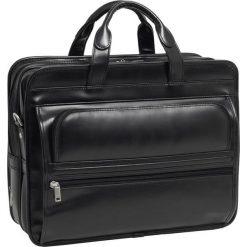 Torba Męska na komputer przenośny Czarna Elston 17". Czarne torby na laptopa Mcklein, w paski, klasyczne. Za 599,00 zł.