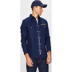 Calvin Klein Jeans - Koszula. Niebieskie koszule męskie Calvin Klein Jeans, xl, bez wzorów, z elastanu, klasyczne, z klasycznym kołnierzykiem, z długim rękawem. W wyprzedaży za 269,90 zł.