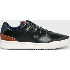 Lacoste - Buty Explorateur Classic. Niebieskie buty sportowe męskie marki Lacoste, ze skóry, na sznurówki, thinsulate. W wyprzedaży za 419,90 zł.