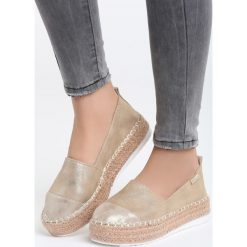 Espadryle damskie: Złote Espadryle Free Mind