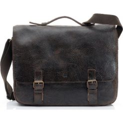 Ciemno brązowa męska torba Skórzana DAAG PRIMO JAZZY WANTED 24. Pomarańczowe torby męskie skórzane daag, w paski, ze skóry, na ramię, duże. Za 449,00 zł.