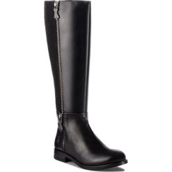 Oficerki FLY LONDON - Anakfly P144330000 Black/Black. Czarne kozaki damskie Fly London, ze skóry, bez obcasa, bez zapięcia. W wyprzedaży za 489,00 zł.