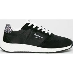 Pepe Jeans - Buty Koko Sky. Czarne buty sportowe damskie Pepe Jeans, bez wzorów, z jeansu, sportowe. Za 369,90 zł.