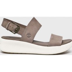Timberland - Sandały Los Angeles Wind. Szare klapki damskie Timberland, bez wzorów, ze skóry, bez obcasa, na obcasie. W wyprzedaży za 299,90 zł.