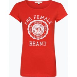 Tom Tailor Denim - T-shirt damski, pomarańczowy. Pomarańczowe t-shirty damskie TOM TAILOR DENIM, s, z nadrukiem, z denimu, vintage, bez kołnierzyka. Za 49,95 zł.