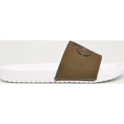Calvin Klein Jeans - Klapki. Zielone kapcie męskie marki Calvin Klein Jeans, z jeansu. Za 239,90 zł.