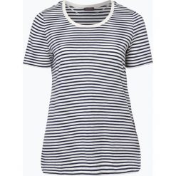 Samoon - T-shirt damski, niebieski. Niebieskie t-shirty damskie SAMOON, w paski, bez kołnierzyka. Za 229,95 zł.