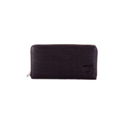 Portfele Trussardi 75W00152-9Y099999. Czarne portfele damskie marki Trussardi, bez wzorów. Za 366,02 zł.