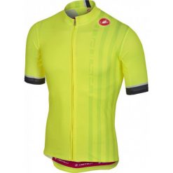 Castelli Koszulka Podio Doppio Jersey Fz Yellow Fluo, Xxl. Żółte koszulki sportowe męskie marki Castelli, xxl. Za 335,00 zł.