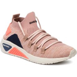 Sneakersy DIESEL - S-Kb Athl Lace W Y01999 P2215 H7476 Cafe Creme/Cream Tan. Różowe półbuty damskie Diesel, z tworzywa sztucznego. W wyprzedaży za 479,00 zł.