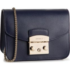 Torebka FURLA - Metropolis 1034003 B BGZ7 ARE Blu Notte g. Niebieskie torebki klasyczne damskie Furla, z aplikacjami, ze skóry, wizytowe, zdobione, bez dodatków. Za 1129,00 zł.