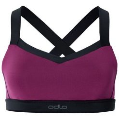 Odlo Biustonosz Bra Medium Support Bra Top Fuksja r. S. Czerwone topy sportowe damskie Odlo. Za 63,04 zł.