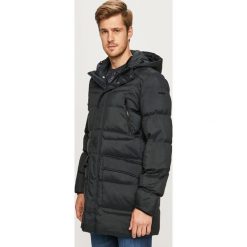 Geox - Kurtka. Szare płaszcze męskie Geox, m, bez wzorów, z elastanu, długie, z kapturem. Za 1199,00 zł.