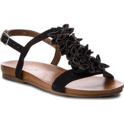 Sandały INUOVO - 8593 Black. Czarne klapki damskie marki Inuovo, bez wzorów, ze skóry, bez obcasa, na obcasie. W wyprzedaży za 329,00 zł.
