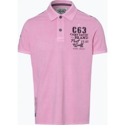 Camp David - Męska koszulka polo, różowy. Różowe koszulki męskie marki Camp David, m, z nadrukiem, z bawełny. Za 199,95 zł.