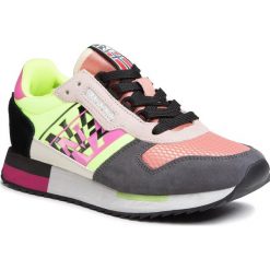 Sneakersy NAPAPIJRI - Vicky NP0A4ET20 Coral/Yel/Black 02E. Czarne półbuty damskie Napapijri, z zamszu. Za 429,00 zł.