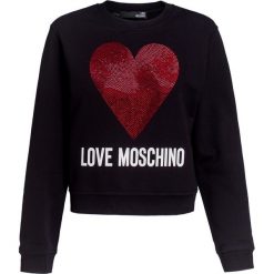 Bluza LOVE MOSCHINO Czarny. Czarne bluzy damskie marki Love Moschino, z dzianiny. Za 616,00 zł.
