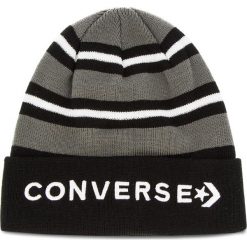 Czapka CONVERSE - 609980 Black. Szare czapki męskie Converse, na zimę, bez wzorów, z materiału. W wyprzedaży za 59,00 zł.