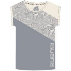 Topy sportowe damskie: IGUANA Koszulka damska Unathi W Sleet/ Optical Print r. S