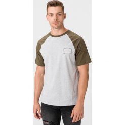 Quiksilver Koszulka Zielony Szary. Szare podkoszulki męskie Quiksilver, l, bez wzorów, z bawełny, z krótkim rękawem. Za 114,95 zł.