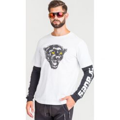 LONGSLEEVE Diesel. Białe bluzy męskie Diesel, m, z nadrukiem, z okrągłym kołnierzem, bez rękawów, bez kaptura. Za 227,40 zł.