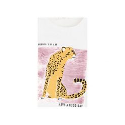 Mango Kids - T-shirt dziecięcy Animales 110-164 cm. Różowe bluzki dziewczęce Mango Kids, z aplikacjami, z bawełny, z okrągłym kołnierzem, z krótkim rękawem, krótkie, bez kaptura. Za 59,90 zł.