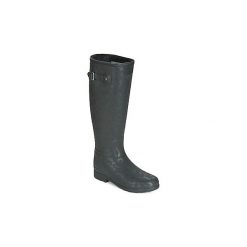 Kalosze Hunter REFINED INSULATED TALL. Czarne kalosze damskie Hunter, bez wzorów. Za 615,20 zł.