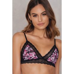Biustonosze bardotka: NA-KD Lingerie Wzorzysty biustonosz – Pink,Multicolor