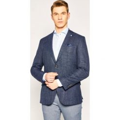 Marynarka Pierre Cardin 42281/000/98251. Niebieskie marynarki męskie Pierre Cardin, m, bez wzorów, z elastanu, casualowe. W wyprzedaży za 649,00 zł.