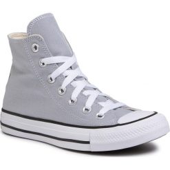 Trampki CONVERSE - Ctas Hi 166705C Wolf Grey. Szare półbuty damskie Converse, bez wzorów, z materiału, bez zapięcia. W wyprzedaży za 259,00 zł.