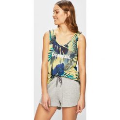 Desigual Sport - Top. Szare topy damskie marki Desigual Sport, s, z nadrukiem, z poliesteru, z okrągłym kołnierzem. Za 129,90 zł.