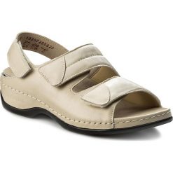 Sandały BERKEMANN - Sofie 01020 Beige 725. Brązowe klapki damskie marki Berkemann, bez wzorów, ze skóry ekologicznej, bez obcasa, na obcasie. Za 419,00 zł.