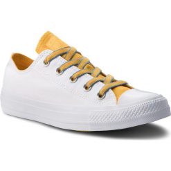 Trampki CONVERSE - Ctas Ox 160468C White/Yellow/Aegan Storm. Białe trampki i tenisówki damskie marki Converse, z gumy, na płaskiej podeszwie. W wyprzedaży za 179,00 zł.